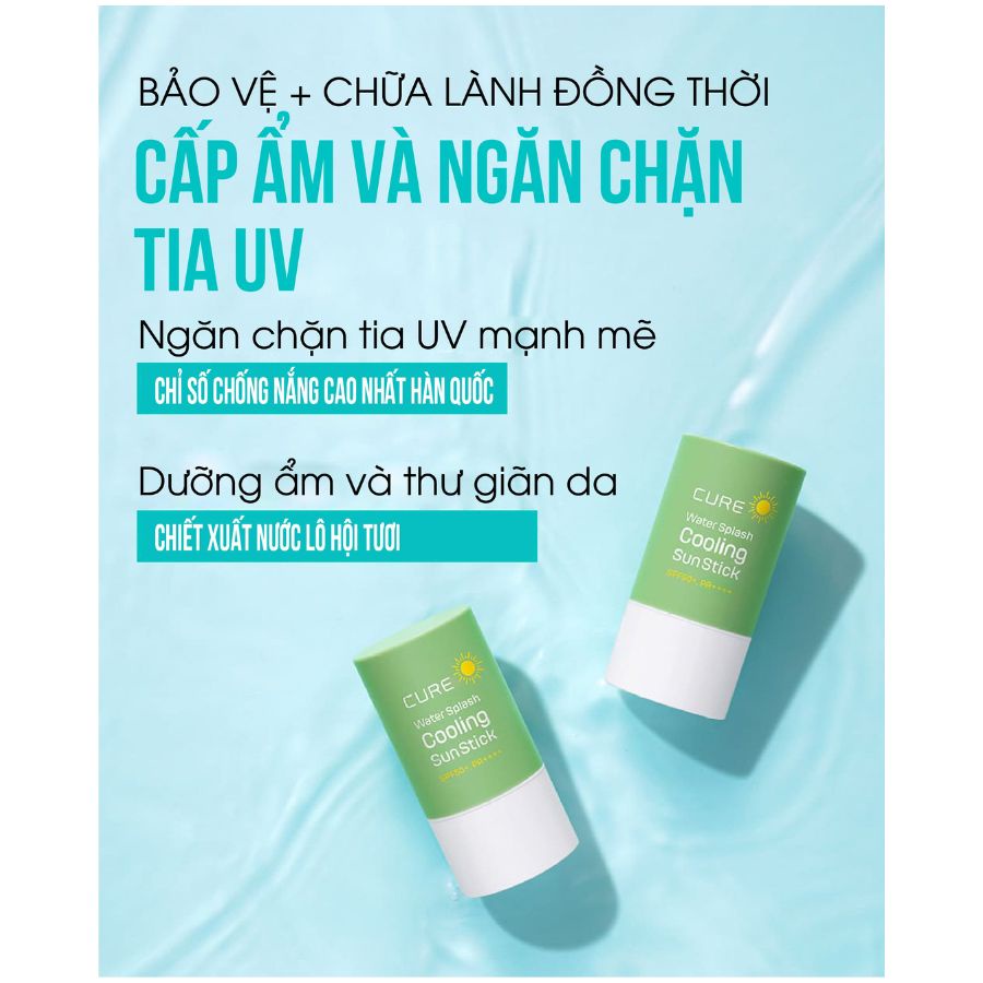 Sáp Chống Nắng Dưỡng Da Body Tinh Chất Lô Hội Nhập Khẩu Hàn Quốc CURE SPF50+/PA++++ 23G