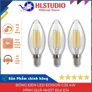 Bóng đèn Led Edison C35 4W hình quả nhót đui E14 HL Studio