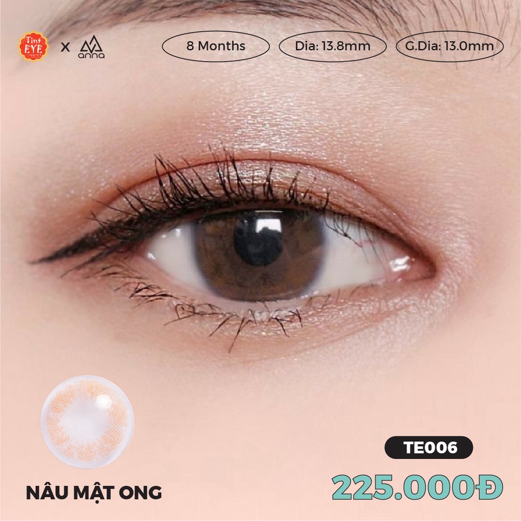 Kính áp tròng có màu 8 tháng TINTEYE CONTACT LENSES số 1 Hàn Quốc độ cận tới 5 độ (1 đôi)