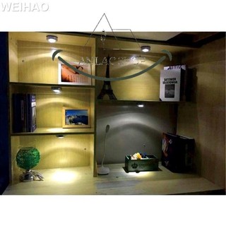 AN LẠC SHOP_ĐÈN LED DÁN TƯỜNG 3 BÓNG LED NHẤN ĐỂ BẬT TẮT DÙNG PIN TIỂU AAA