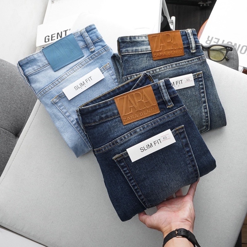 QUẦN JEAN NAM ZA.RA JEAN CO GIÃn - ống côn ôm hàng xuất xịn Hải An Jeans