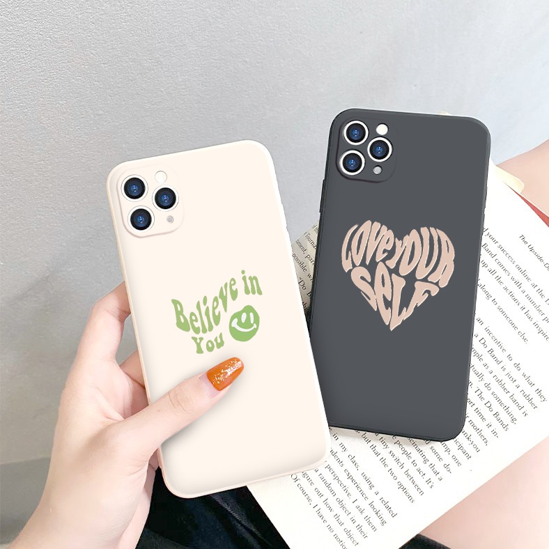 Ốp lưng iphone chữ sóng lượn hình trái tim 14 13 13pro 13Promax 6 6S 7 8 7Plus 8Plus IX XR XSMAX e4043
