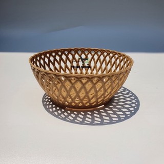 Rổ nhựa giả mây, rổ nhựa đan mây, rổ đựng rau sống