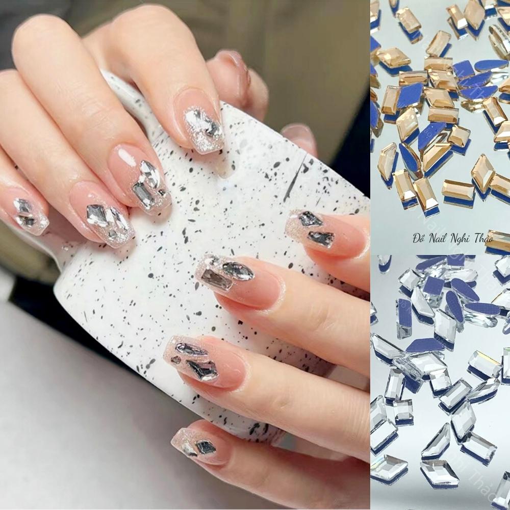 Đá khối nail chân bằng mix 100 viên size nhỏ JELIVA