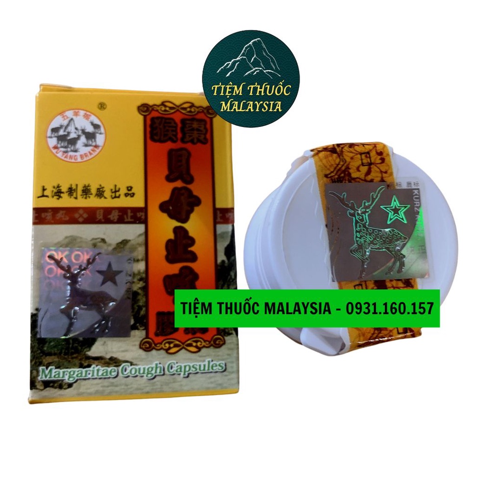 Ho xuyên bối chỉ khái ho 5 dê margaritae cough capsules 30V