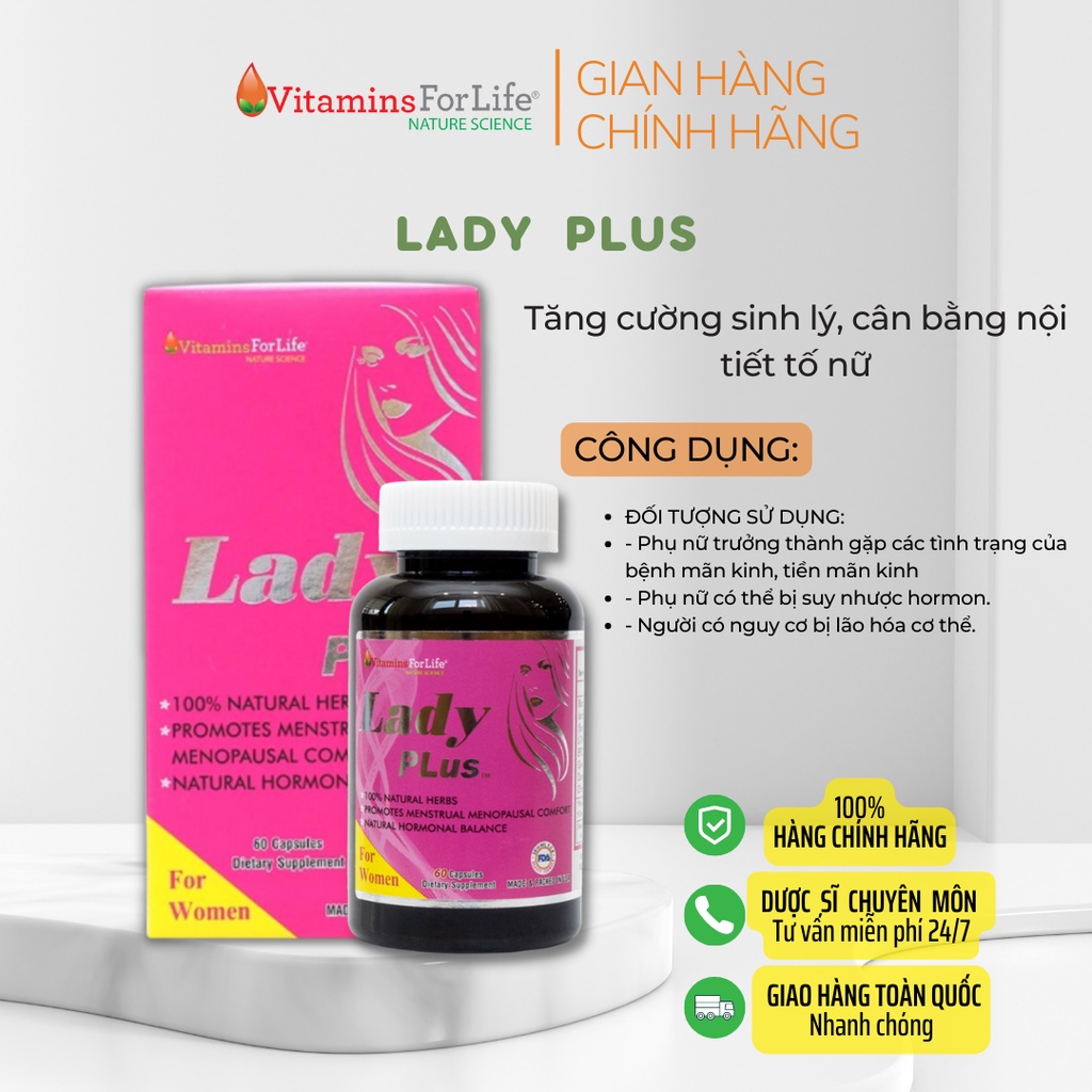 LADY PLUS HỖ TRỢ CÂN BẰNG HORMON NỮ TRONG CƠ THỂ