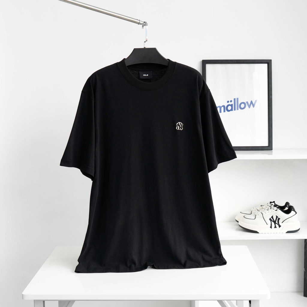 Áo phông M/L/B logo nhỏ basic 4 màu phong cách Hàn Quốc