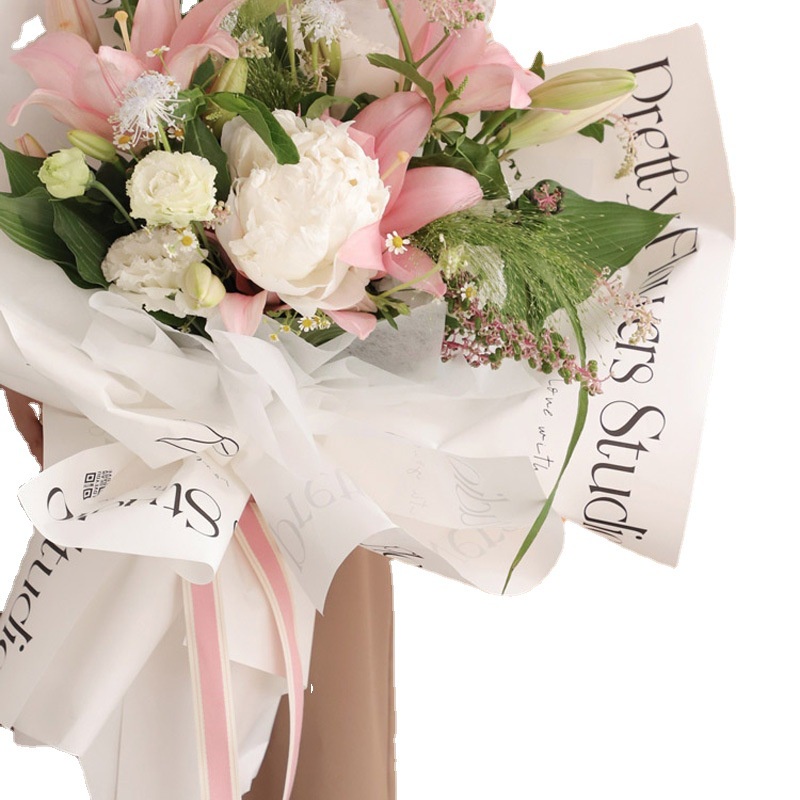 Giấy gói hoa, gói quà, gói kẹo❤️ kraft trắng thông điệp ngọt ngào❤️