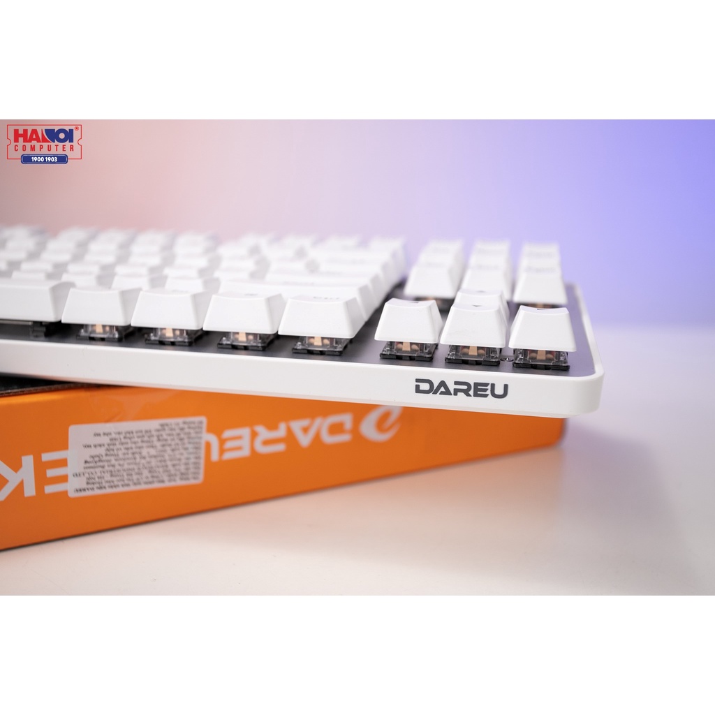 Bàn phím cơ không dây Dareu EK807G trắng - bàn phím cơ giá rẻ mà "khỏe"