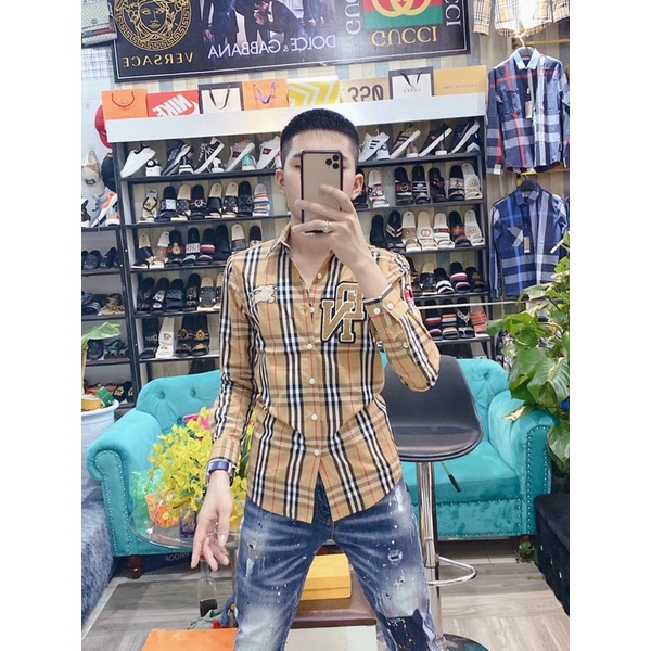 Áo sơ mi nam bbr dài tay kẻ sọc caro nhiều màu , chất liệu cotton thấm hút mồ hôi cực kỳ tốt