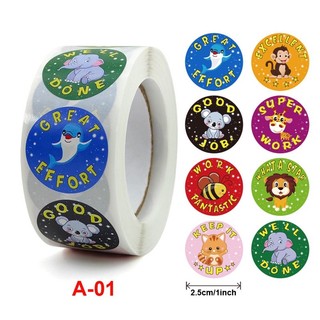 Sticker cuộn đủ mẫu 500 sticker / cuộn