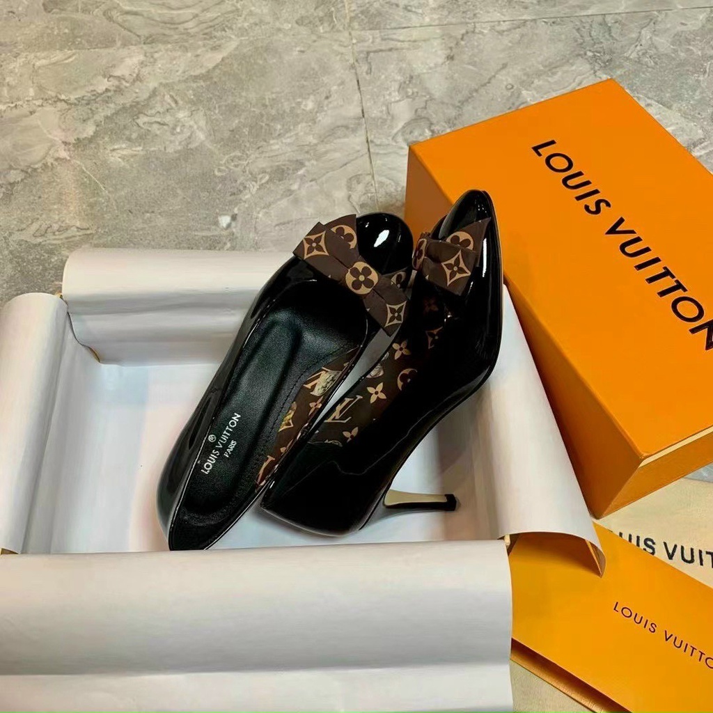 Dép GC Cao 5 Phân Mũi Tròn Và Nhọn Gắn Nơ Siêu Xinh size 35-38