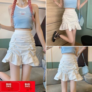 Chân váy nữ, chân váy đuôi cá cotton đen trắng size S M L SKUCV-11B1 unisex.fashionshop