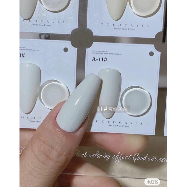 Set 9 màu sơn trắng, trắng ánh trai, trắng ngà, thạch gạo Very Good siêu mịn mướt Tặng kèm bảng màu N.P Nails