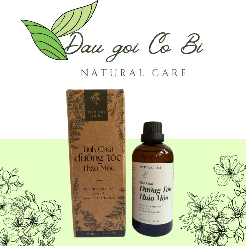 Tinh chất dưỡng tóc thảo mộc thiên nhiên 100ml, kích thích mọc tóc, ngăn rụng tóc Cô Bi