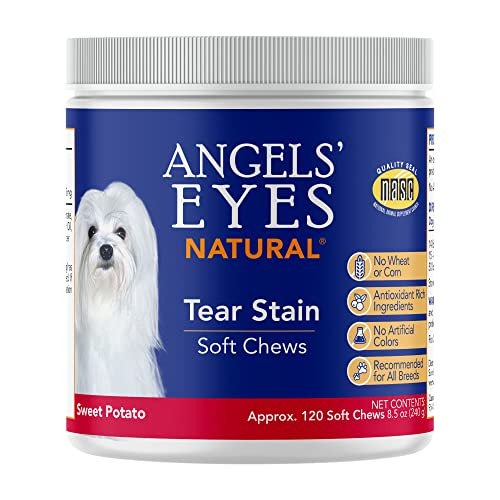 Viên Nhai Mềm Ngăn Ngừa Loại Bỏ Chảy Nước Mắt Cho Chó Mèo Angels' Eyes Natural Tear Stain (Hủ 120 viên)