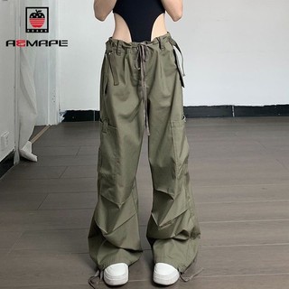 Quần vải dù ống rộng