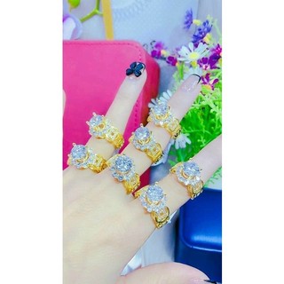 Nhẫn nữ mạ vàng,nhẫn đá cao trang suc htj