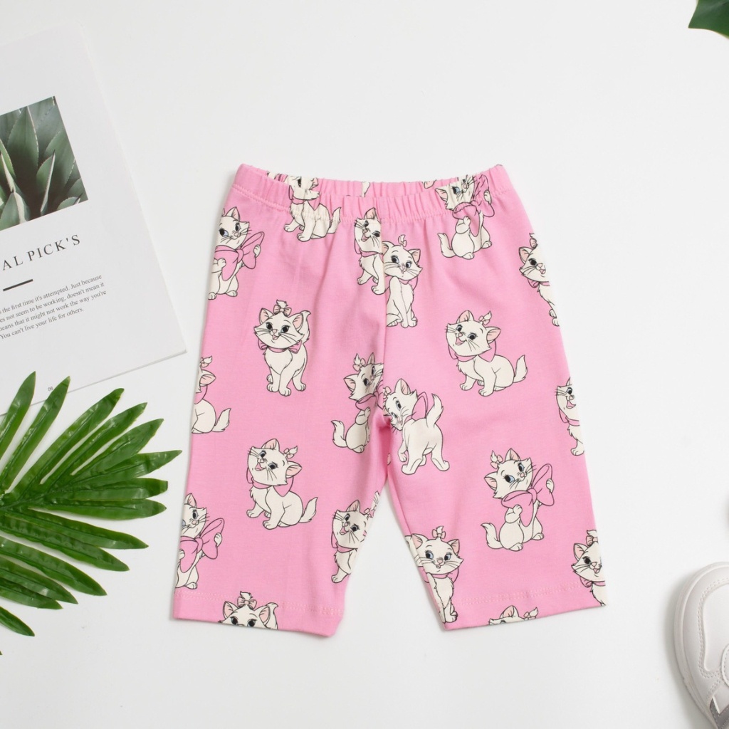 Quần legging bé gái, size 3-8 tuổi, quần legging cho bé chất cotton mềm mát,  - SUNKIDS