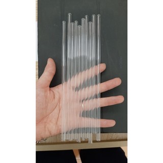 Combo 10 ống thủy tinh thí nghiệm dài 20cm