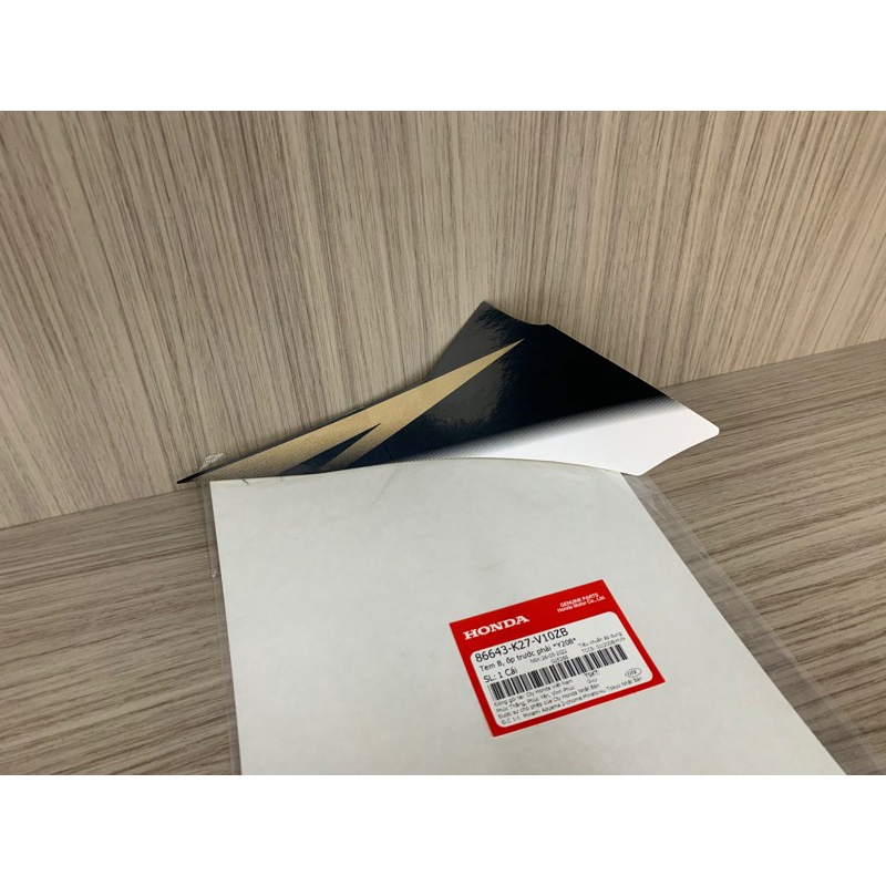 Tem xe AB 125 Vàng Đồng đời 2013 zin honda