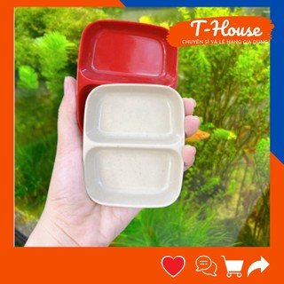Chén nhựa melamine cao cấp fataco , chén nước chấm 2 ngăn
