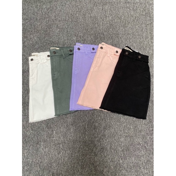 Váy quần xuất khẩu lai tua jean co giãn