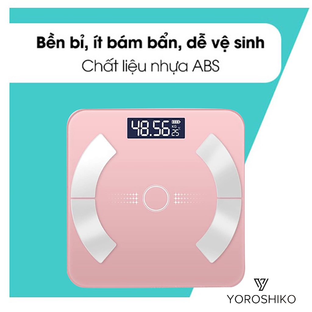 Cân điện tử sức khỏe Yoroshiko độ chính xác cao tiện lợi cho gia đình