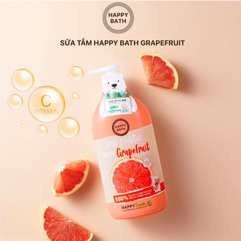 Sữa Tắm Happy Bath Essence Body Wash 900ml/chai Hàng Chuẩn Hàn Quốc - Wangji