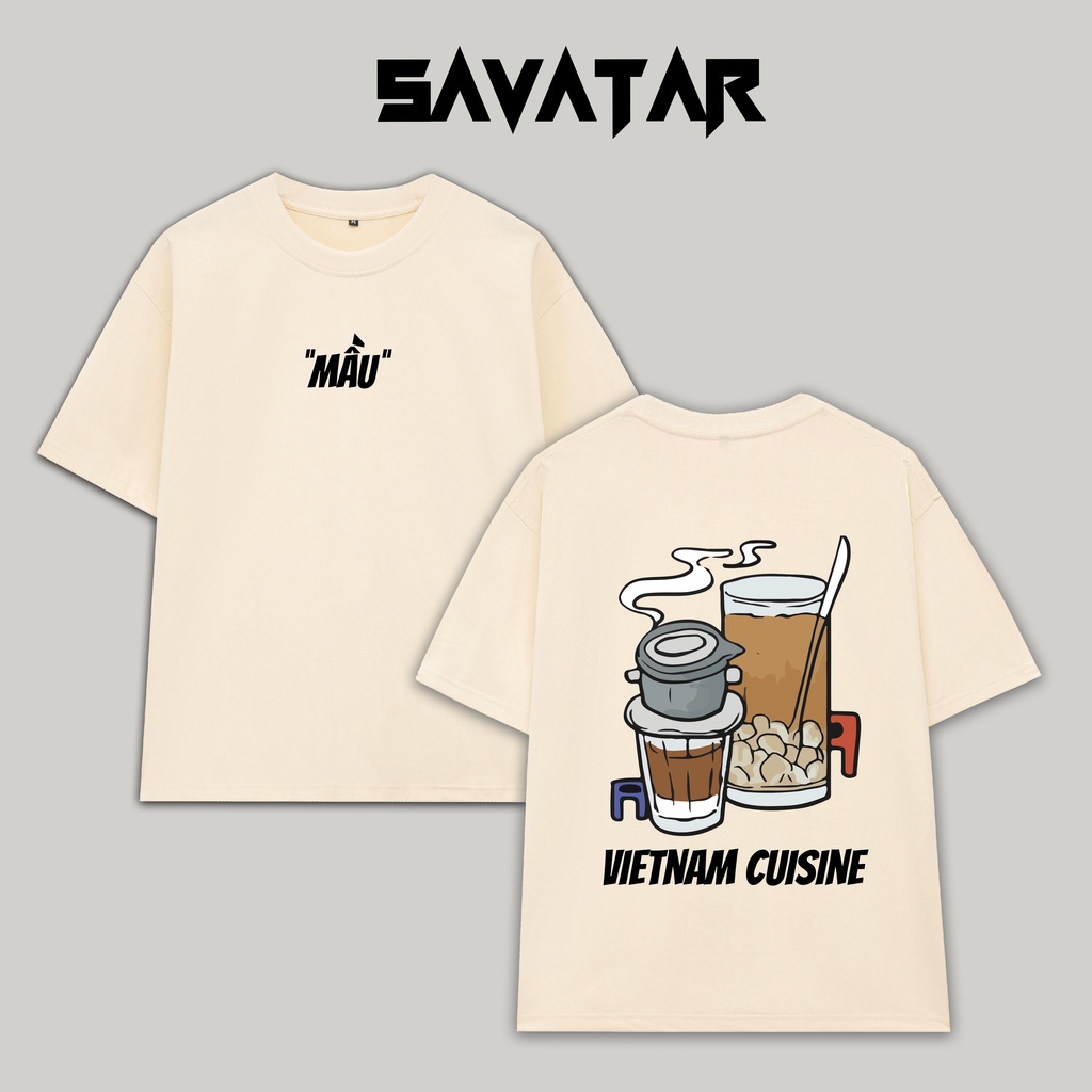 Áo thun cotton trơn cổ tròn unisex streetstyle tay lỡ nam nữ oversize Vietnamfood Mầu