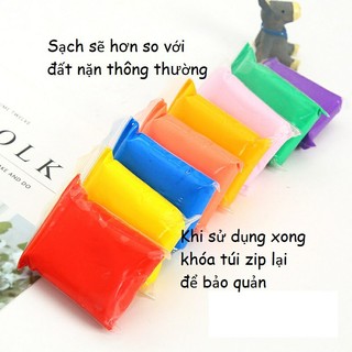 Sét 12 màu đất nặn, đất sét tự khô
