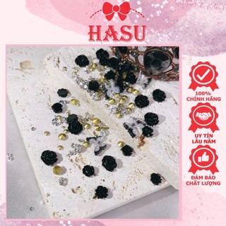 Charm hoa hồng đen - charm buom mix hoa hồng đen siêu xinh