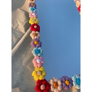 Hoa len handmade trang trí, cài áo