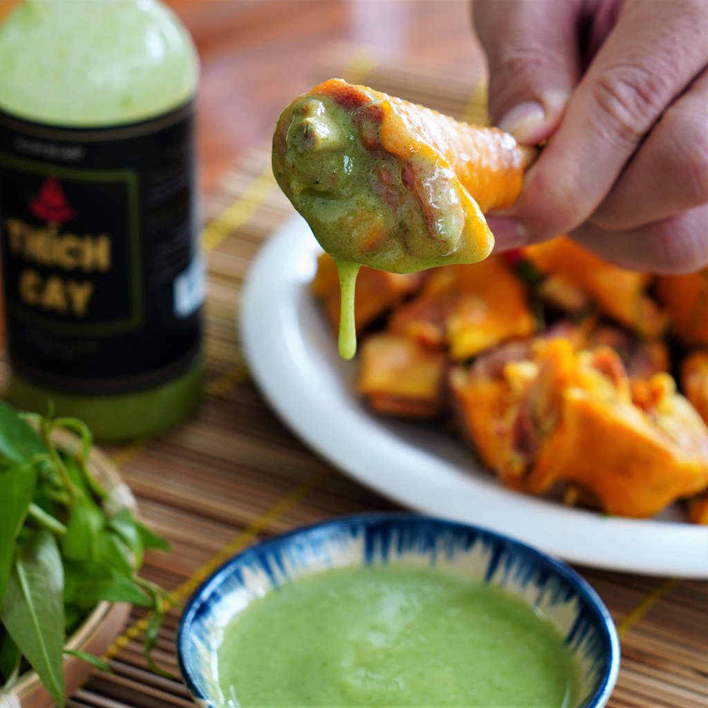 Nước chấm xanh Thích Cay 250ml, hải sản mù tạt, ớt xanh, tương chấm cay nòng, ăn lẩu XM250-1C530337