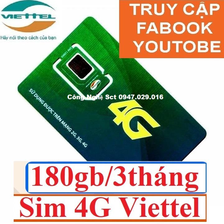 Sim 4G Viettel 3ST60N Tặng 2GB Tốc Độ Cao Mỗi Ngày Giá Cực Rẻ - Free 3 Tháng Đầu Tiên
