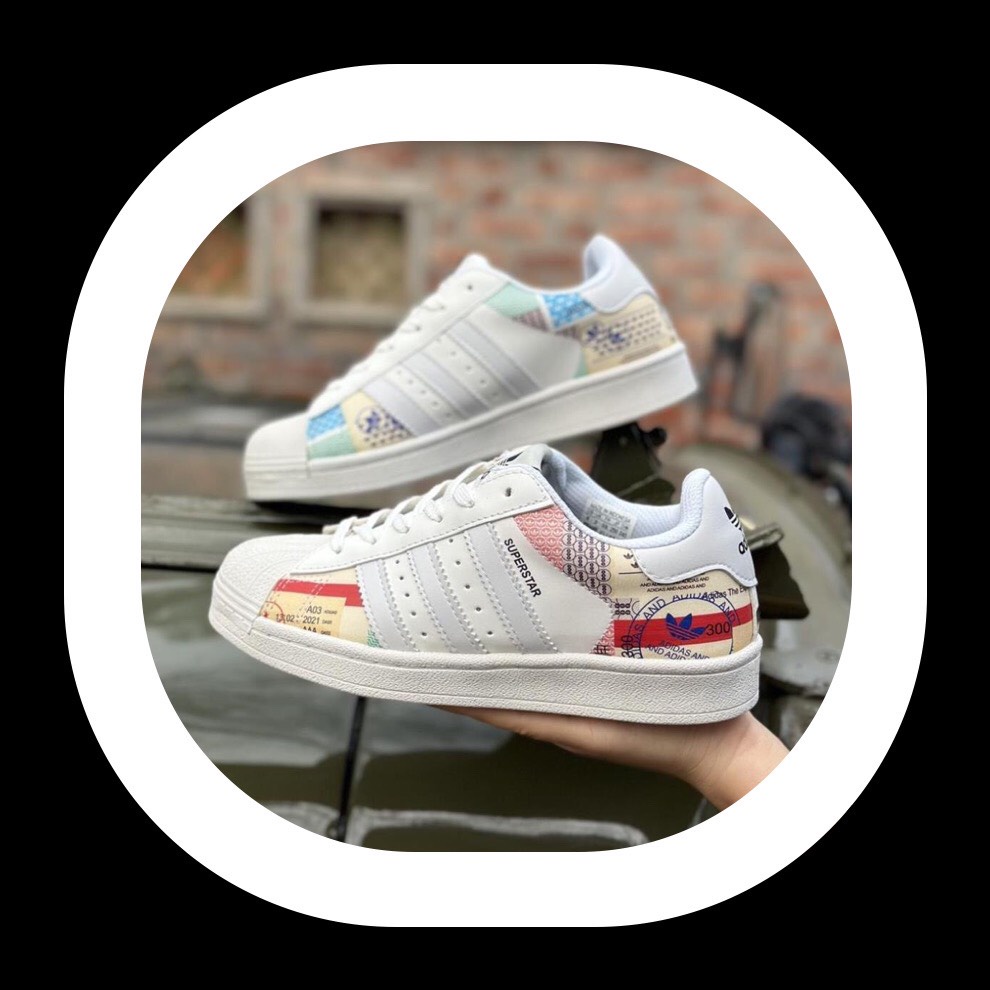 🔶Giày_thể thao sneakers Adidas mũi sò họa tiết Superstar, Giày Das Sò Họa Tiết Đặc Biệt thời trang nam nữ 2023