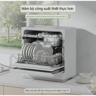 Máy rửa bát xiaomi mijia s1 5 bộ newmodel 2022-khử trùng sấy khô - 7 chế độ