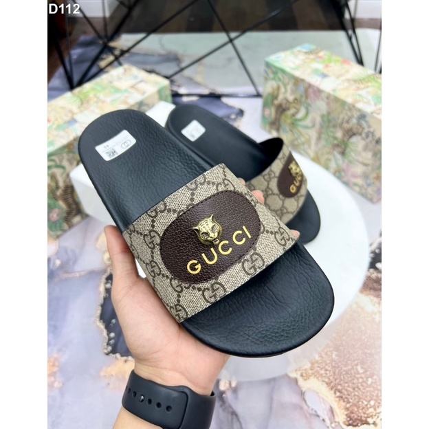 dép gucci hổ sắt