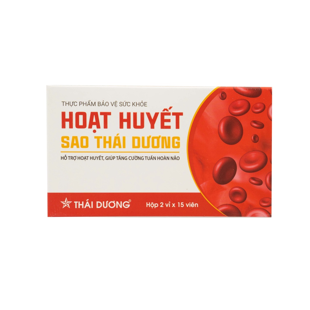Viên uống Hoạt Huyết Sao Thái Dương tăng cường tuần hoàn não ( hộp  2 vỉ x 15 viên) - Sao Thái Dương