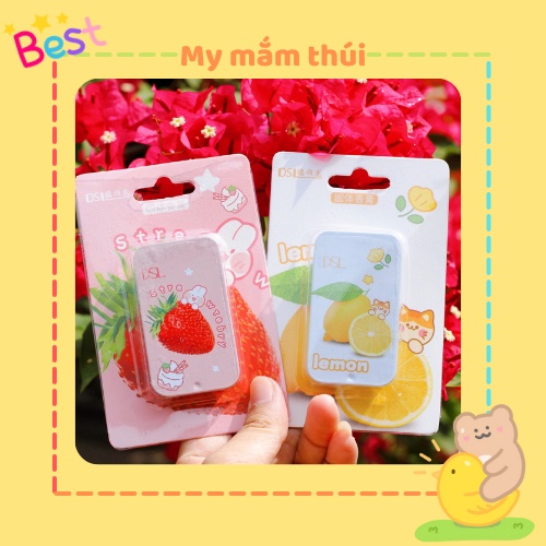 Nước hoa khô dạng sáp mùi chanh/dâu/nho/đào