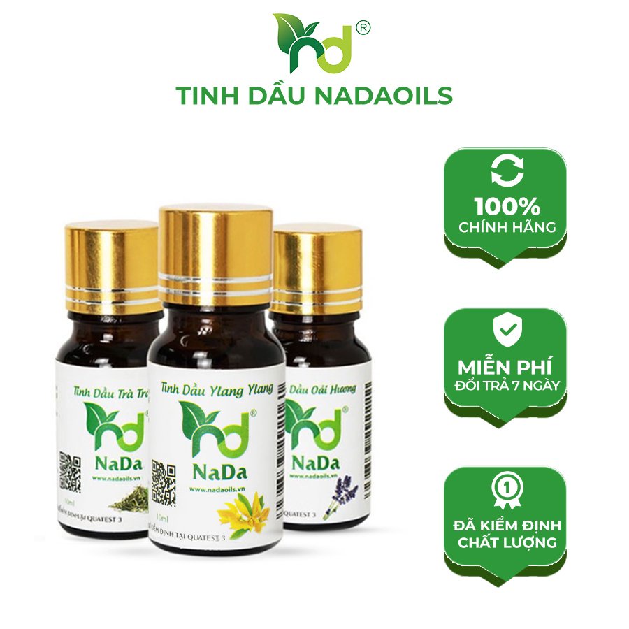 Combo 3 chai tinh dầu dễ ngủ NaDa kiểm định Quatest 3 chai 10ml