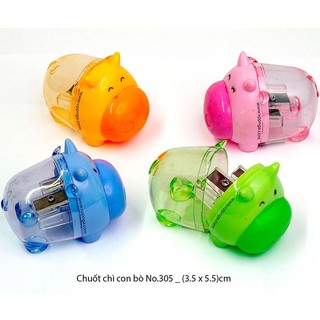 Gọt chuốt bút chì hình con bò 4 màu XL-305