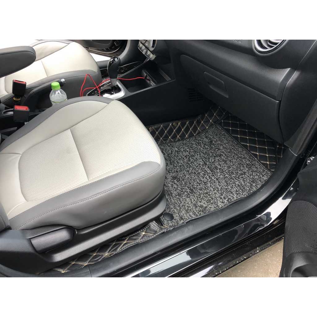 Thảm lót sàn 6D da PU cao cấp cho xe Kia Soluto