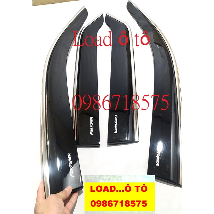 Vè Che Mưa Xe Toyota Fortuner 2023-2017 Và Đời 2006-2016 Cũ Mẫu Chỉ Inox Cao Cấp, Có Sẵn Keo Dán 3M