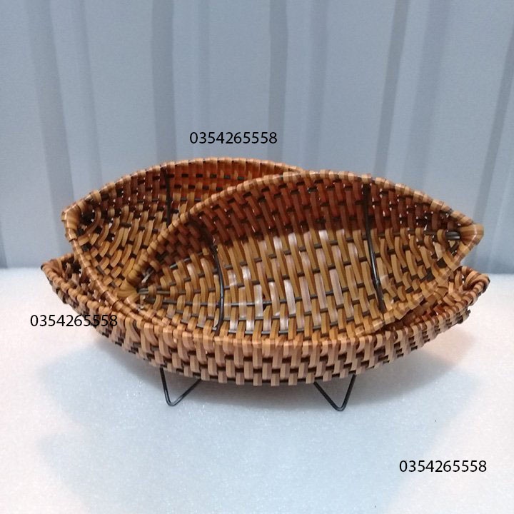 Khay nhựa hình thuyền-trang trí đồ ăn