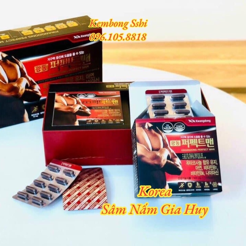 Viên Bổ Sinh Lí Nam Giới KWANGDONG PERFECT MAN Hàn Quốc, Hộp 240 viên