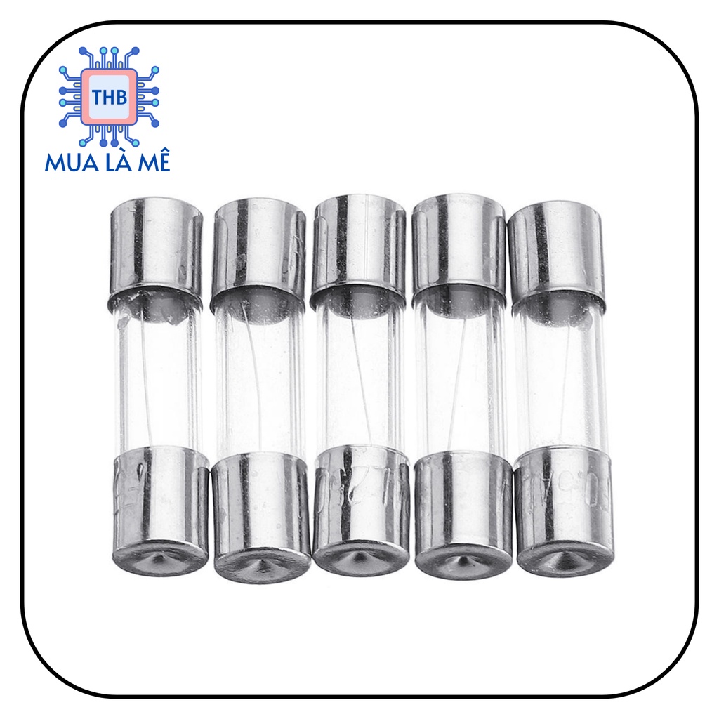 Cầu chì thủy tinh 6.3A 250V 5x20mm