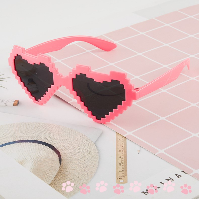 Mắt Kính Khảm Hình Trái Tim Hoạt Hình Vui Nhộn Trang Trí Tiệc Sinh Nhật Cho Bé