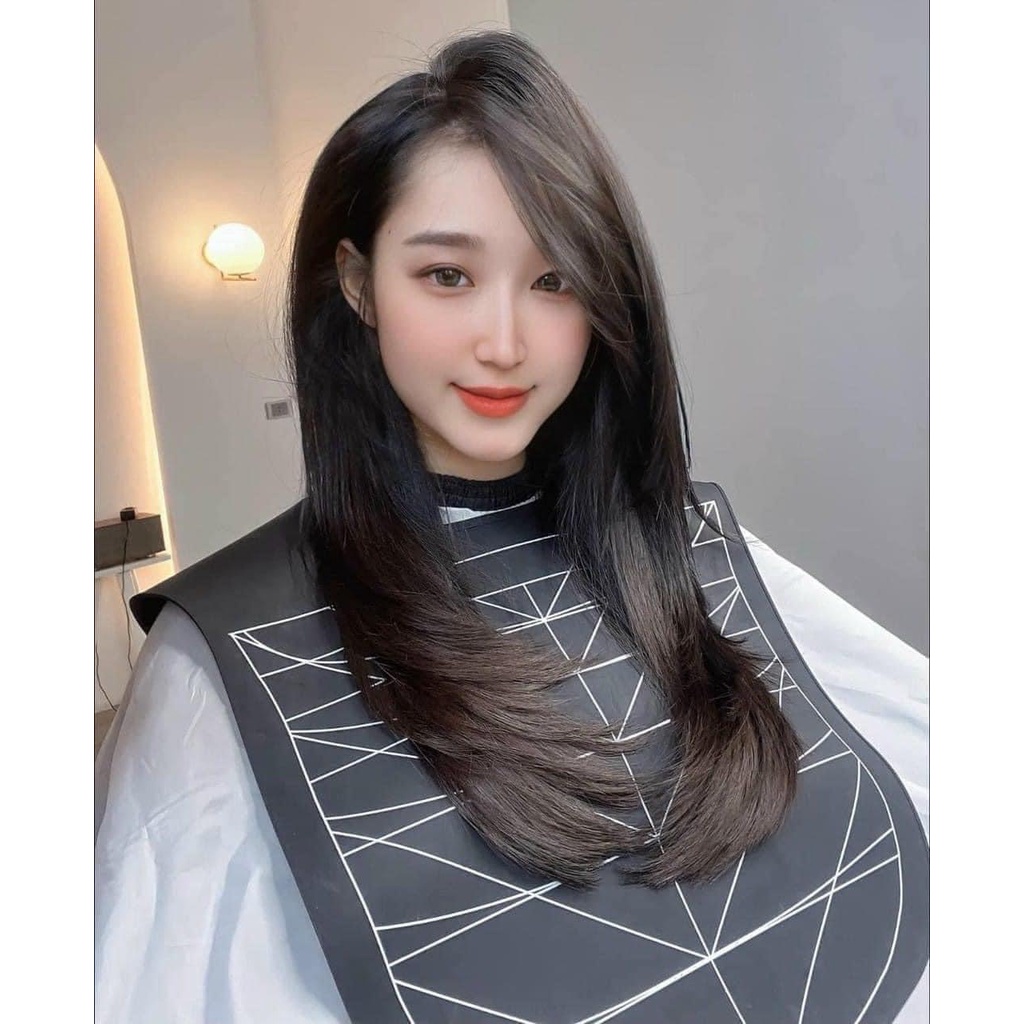 Áo choàng da cắt uốn nhuộm tóc