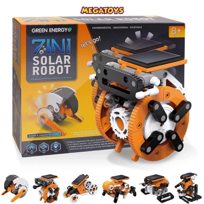 Đồ chơi giáo dục STEM - đồ chơi lắp ráp robot chạy bằng năng lượng mặt trời (7in1)